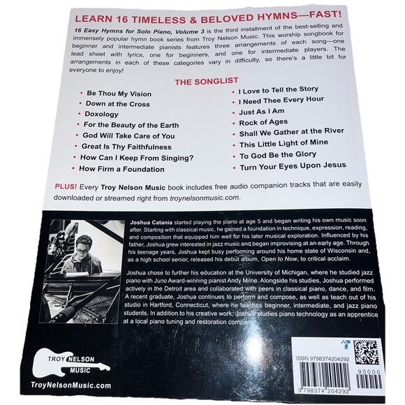 16 Easy Hymns for Solo Piano, Volume 3: Beginner and Intermediate Arrangements - Picture 2 of 5